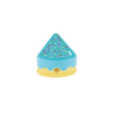 Apontador com Depósito Tris Cake Holic Docinhos Formato de Bolo com Lâmina em Aço Temperado Azul