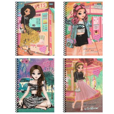 Caderno Espiral Capa Dura 1 Matéria Foroni Amigas para Sempre 96 Folhas Pautadas Formato 200X275MM