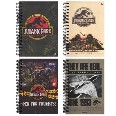 Caderno Espiral Capa Dura São Domingos Jurassic Park Animativa 80 Folhas Pautadas 1 Matéria