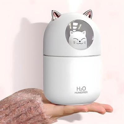 Umidificador Aromatizador Difusor Infantil Umidificador Gatinho Luz RGB 0,3L com Luzes Coloridas