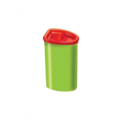 Apontador com Depósito Faber-Castell Jumbo com Lâmina de Alta Qualidade Formato Triangular Verde