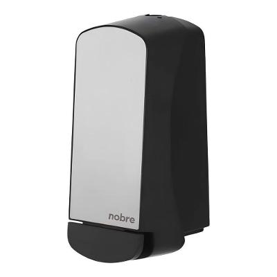 Dispenser para Sabonete Ou Álcool em Espuma Select Inox Escovado 800ML Reservatório Interno Preto