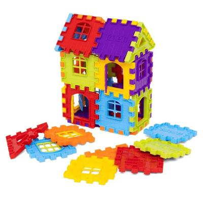 Blocos de Montar Infinity House - Ta Te Ti com 28 Peças, Portas e Janelas Transparente Tateti