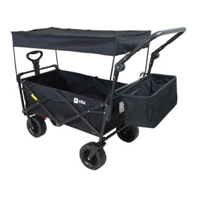 Carrinho Dobrável para Transporte Montclair Capacidade Até 80 kg Estrutura Robusta Preto Nautika