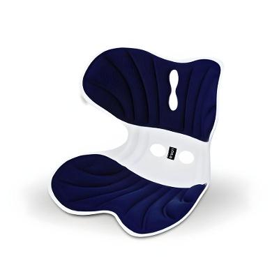 Almofada de Apoio Lombar Utimix Correção de Coluna GG Azul para Cadeira com Design Anatômico e Base