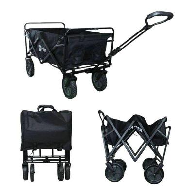 Carrinho de Transporte de Cargas Ou Compras Wagon Dobrável Capacidade Até 80 kg Preto Nautika