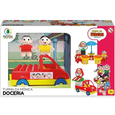 Blocos de Montar Turma da Mônica Doceria Que Estimulam Criatividade Coordenação Motora e Raciocínio