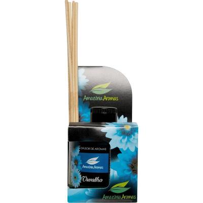 Difusor de Ambientes Orvalho 270ML com Varetas em Madeira para Salas e Quartos Amazônia Aromas