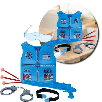 Brinquedo Infantil Kit Policial com Acessórios Seguros Azul Utimix
