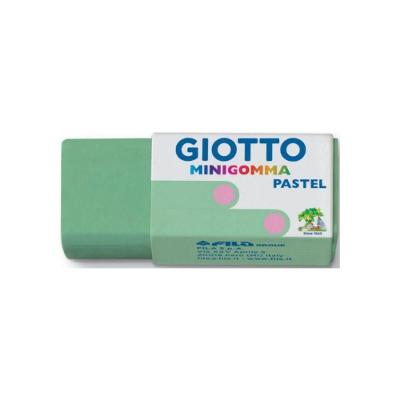 Borracha Giotto Tom Pastel Minigomma Mini com Tamanho Pequeno Unidade Escolar Verde