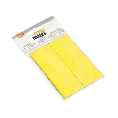 Bloco Adesivo BRW Smart Notes Neon 400 Folhas Tamanho 38 X 51MM para Anotações Amarelo