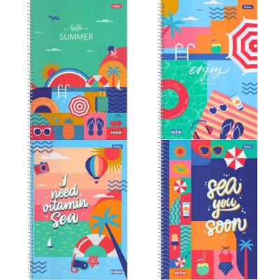 Caderno Espiral Capa Dura Foroni High Feminino 10 Matérias 160 Folhas Pautadas Formato 200X275MM