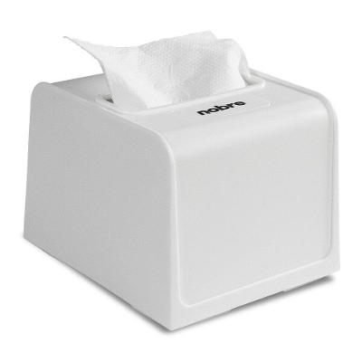 Dispenser para Guardanapo Interfolhado em Plástico Branco para Restaurantes e Cafés Nobre
