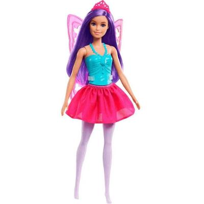 Boneca Barbie Fada Cabelo Roxo com Asas Delicadas e Visual Estiloso Roxo Mattel