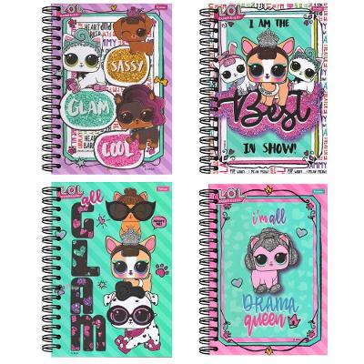 Caderno Espiral Capa Dura Foroni Lol Pets 1 Matéria 96 Folhas Pautadas Formato 200X275MM