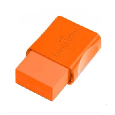 Borracha Faber-Castell FC Max Neon Laranja Livre de PVC com Apagamento Suave 1 Unidade