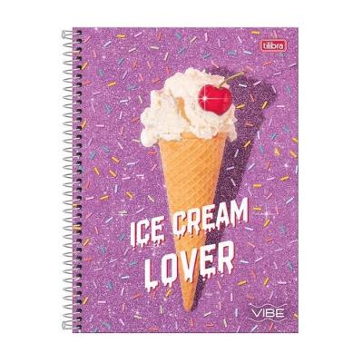 Caderno Espiral Capa Dura 10 Matérias Tilibra Vibe Feminino com Pauta e Divisórias 160 Folhas