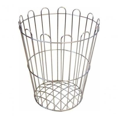 Cesto Aramado 20 Litros Redondo em Aço Carbono Galvanizado para Uso Geral Prata Higipack