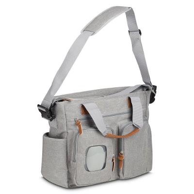 Bolsa Multifuncional em Poliéster com Porta Lenços Umedecidos 29L Cinza