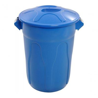 Cesto de Lixo Tipo Balde 60L para Organização de Resíduos em Ambientes Profissionais Azul
