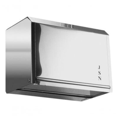 Porta Papel Toalha Dispensador Manual Interfolha em Aço Inoxidável 430 com Abertura Frontal Inox