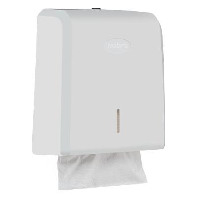 Dispenser para Papel Toalha Interfolhas New Classic em Polipropileno PP Preto e Branco