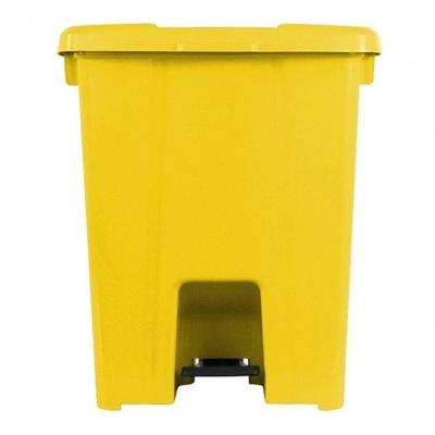 Cesto Plástico Quadrado com Pedal Plástico 30L em Polipropileno PP com Haste Resistente