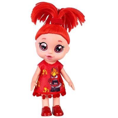 Boneca Divertidamente Festa Fantasia Raiva com Cabelos e Olhos Brilhantes Cotiplás