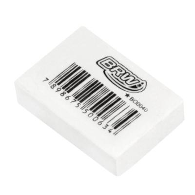 Borracha BRW Branca BRW N graus 40 com Textura Macia e Suave Tamanho Médio 1 Unidade Branco