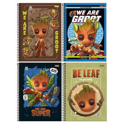 Caderno Espiral Capa Dura 10 Matérias Foroni Groot 160 Folhas Pautadas Formato 200X275MM sem Cor