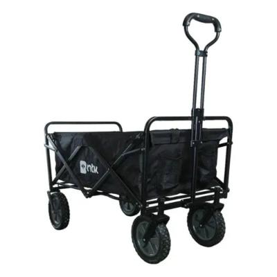 Carrinho Dobrável Wagon Aço 80kg para Transporte de Até 80kg com Estrutura em Aço e Poliéster Preto
