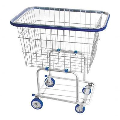 Carrinho de Compras para Condomínio 140L em Aço Carbono Galvanizado com Rodas em PVC Higipack