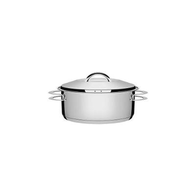 Caçarola Solar Rasa em Aço Inox Inox 16CM 1,4L com Fundo Triplo