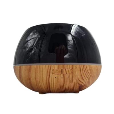 Difusor de Aromas Umidificador 180ML com LED Base de Madeira para Aromaterapia e Cromoterapia Bege