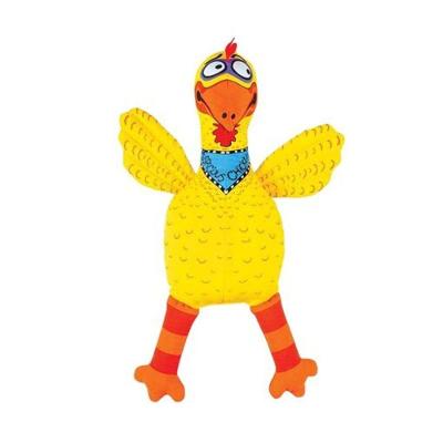 Brinquedo para Pets Germanhart Fatcat Barnyard Bullie Galinha de Pelúcia com Apito Tpc para Cães