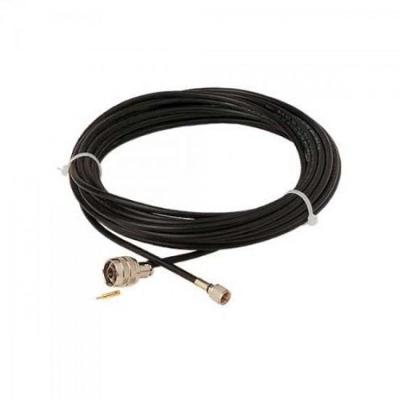 Cabo de Descida para Antena Celular Aquário CF210 Coaxial RGC58 Conectores N Macho e TNC Macho Preto