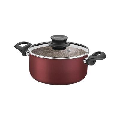Caçarola Paris em Alumínio Vermelho com Revestimento Antiaderente 20CM