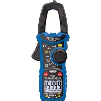 Alicate Amperímetro ET-3166B True RMS com Display 6000 Contagens azul-preto Minipa