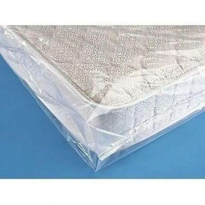 Saco Plástico para Embalar Colchão 90X250X0,14 Canelado Pacote com 10 Unidades Transparente