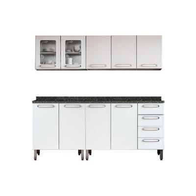 Cozinha Modulada Bertolini Evidence  4 Peças (2 Armários + 2 Balcões) C4P51 Branco