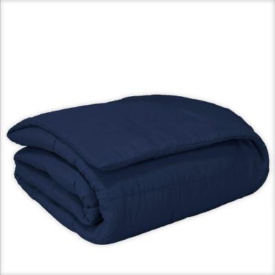 Edredom Charme Micropercal Queen 1 Peça 200 Fios 100% Poliéster - Azul Marinho