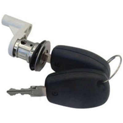Cilindro de Porta Esquerda Prata Sandero G1 07 a 14 Renault com Chave Universal