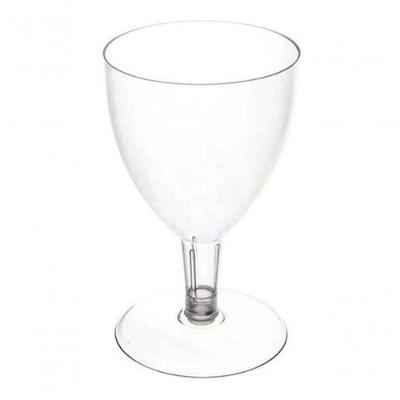 Taça Acrílica Descartável Pit 170 Plástico Acrílico 170ML Kit 5 Unidades Transparente Higipack