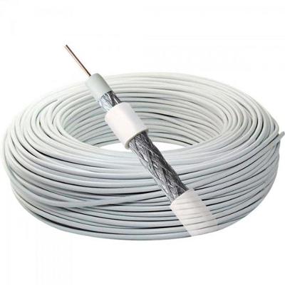 Cabo Coaxial Megatron RG6 67% ROL BR para TV e CFTV com Blindagem 67% e 75 OHMS Branco