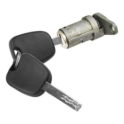 Cilindro de Porta Dianteira Esquerda F103 Peugeot 307 Após 2001 Prata com Chave Universal