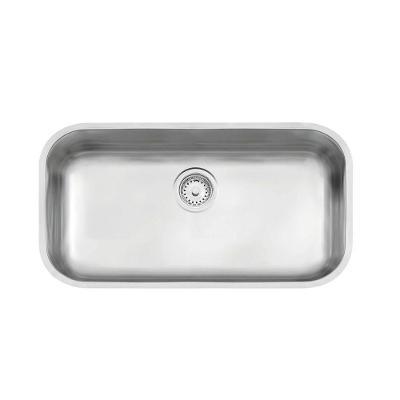 Cuba de Embutir Lavínia Retangular para Cozinha em Aço Inox AISI 304 Acetinado Inox