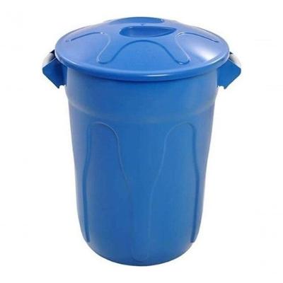 Cesto de Lixo Tipo Balde 100L Plástico com Tampa Abertura Superior Diversas Cores