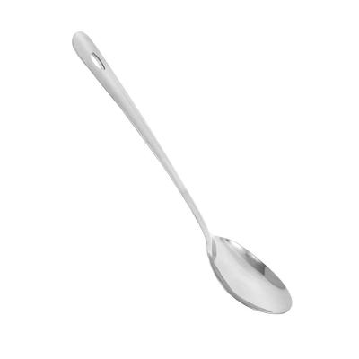Colher de Arroz em Inox 31cm com Suporte de Pendurar Tpc em Aço Inoxidável