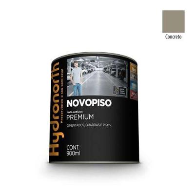 Pintura para Concreto Novopiso para Acabamento Fosco com Fácil Aplicação Cinza Hydronorth