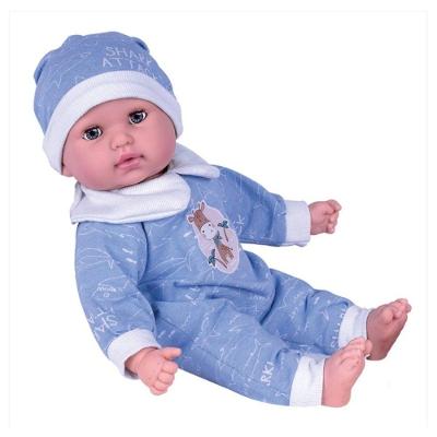 Boneco Bebê Menino Coleção Te Amo Bebê com Olhos Que Abrem e Fecham Azul Super Toys